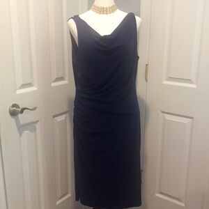 Lauren Ralph Lauren Jersey Dress Royal Blue